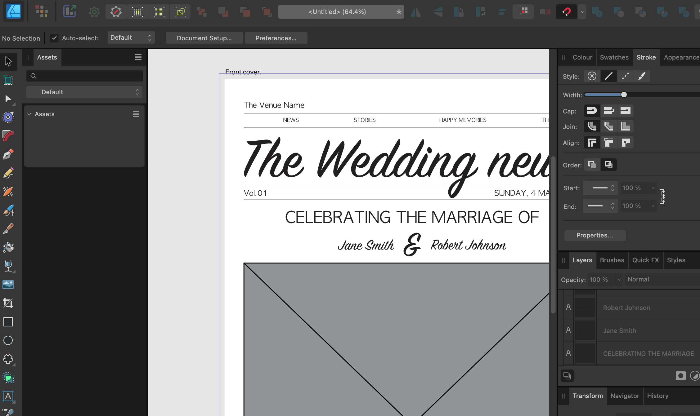 Designing a Wedding Newspaper? | 5 things to think about.